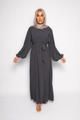 Sayyida Classic Abaya Dark grey