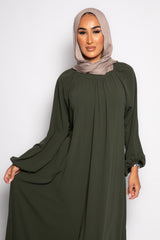 Sayyida tall Abaya khaki green