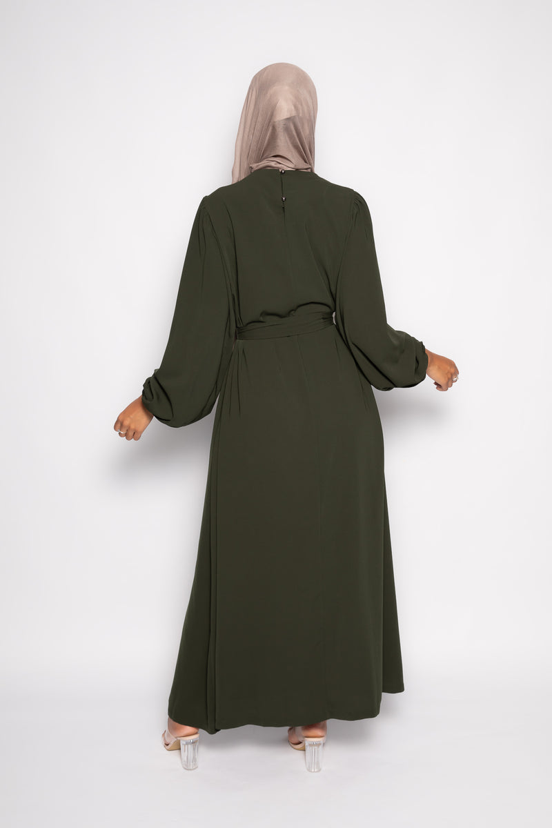Sayyida clasic Abaya khaki green