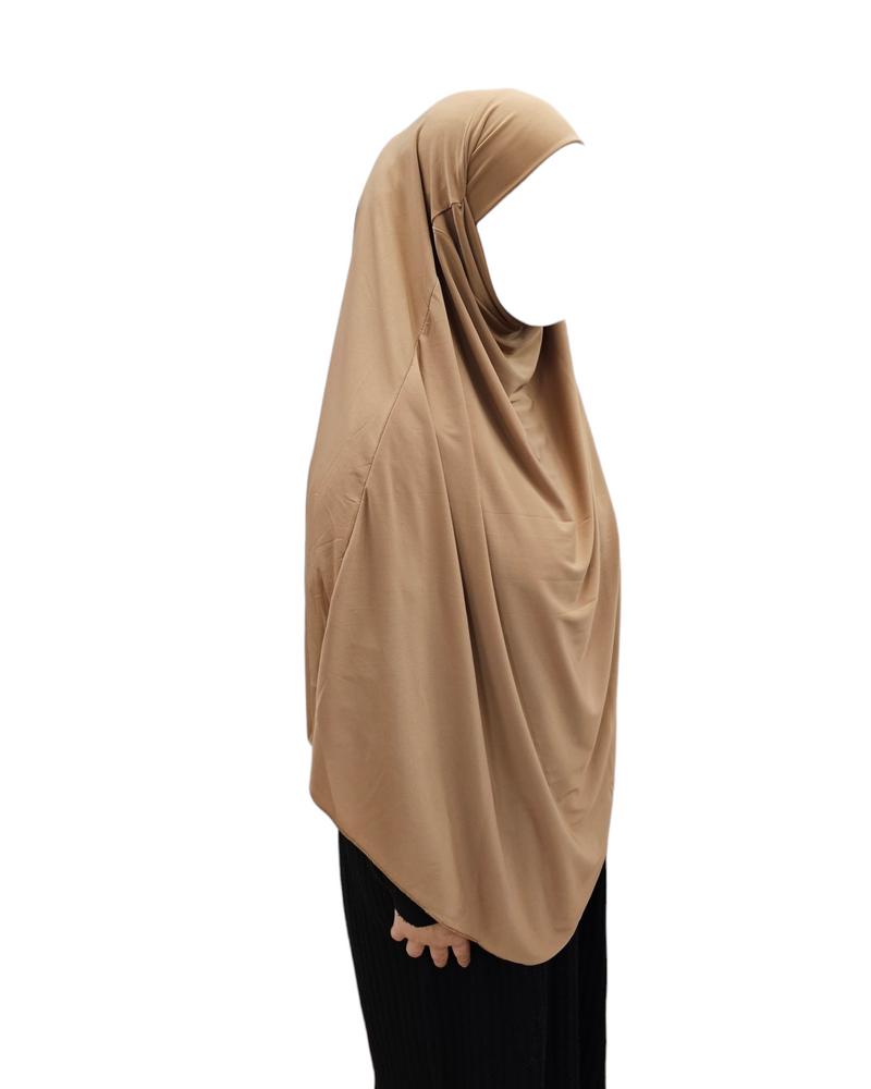 Jersey khimar camel brown
