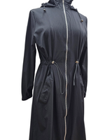 Rana lightweight jacket with hoodie black