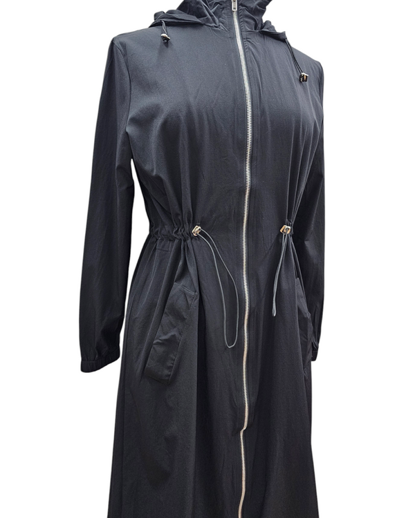 Rana lightweight jacket with hoodie black
