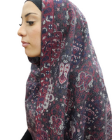 Berry pashmina look shawl