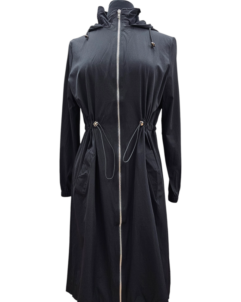 Rana lightweight jacket with hoodie black