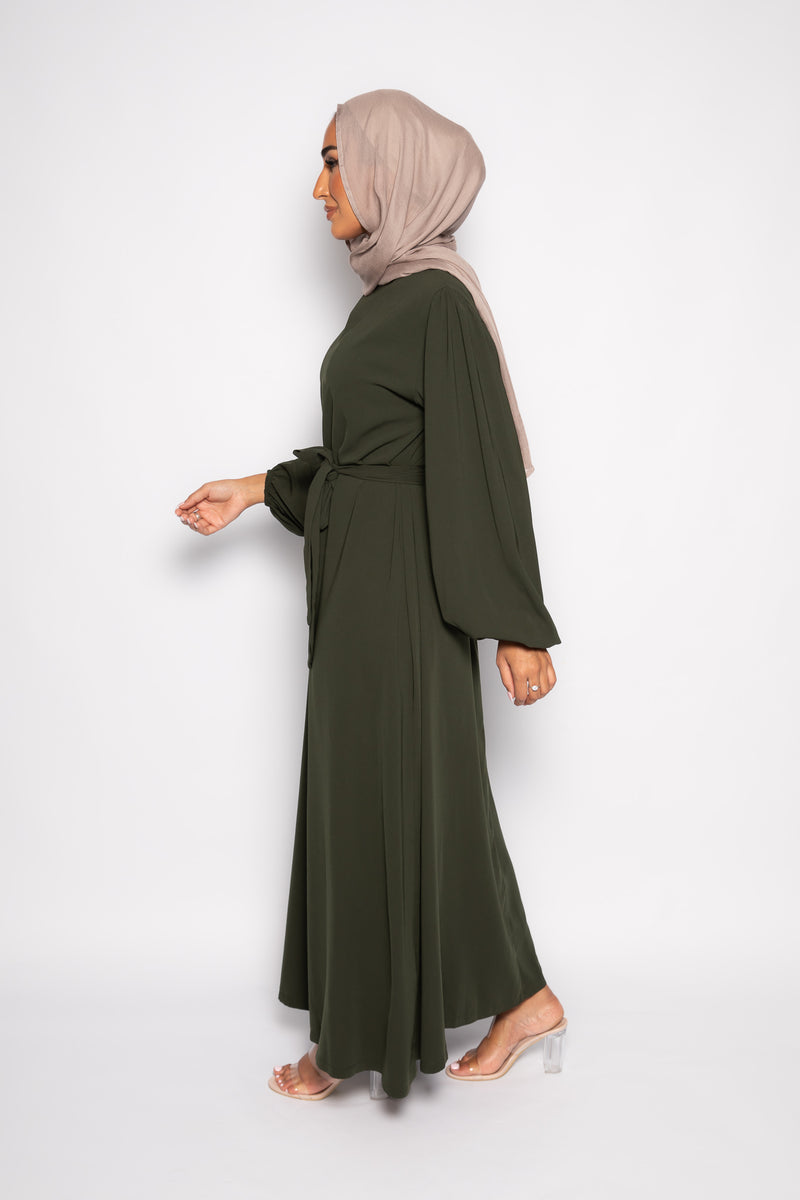 Sayyida clasic Abaya khaki green