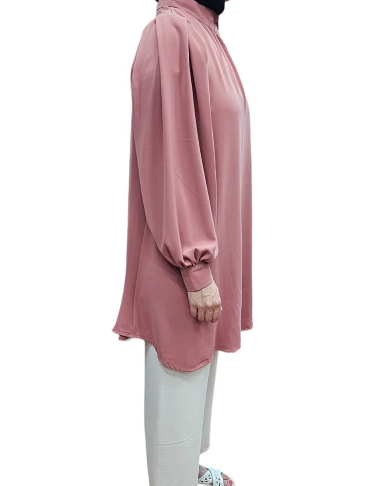 Balloon sleeve tunic Rose