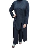 Fay 3 Piece Set Black. Top, Cape and Pants