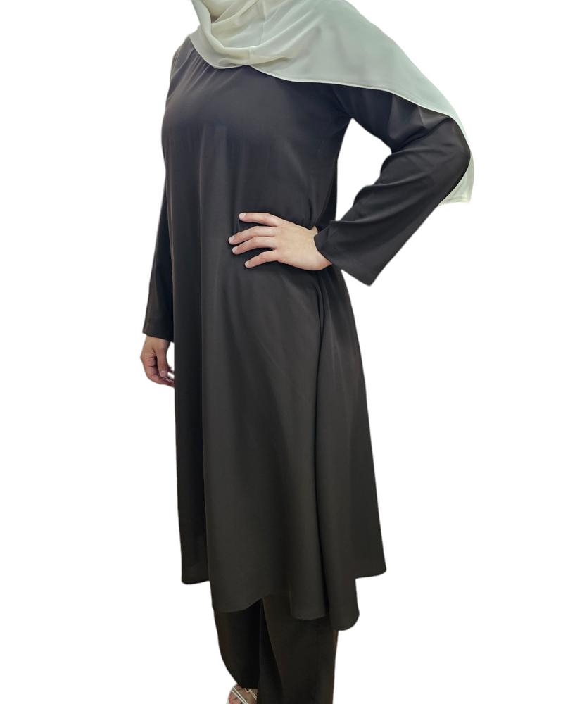 Lara Tunic & Pants Set - Brown