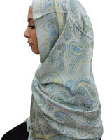 Lemon mint pashmina shawl hijab