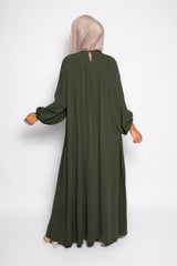 Sayyida tall Abaya khaki green