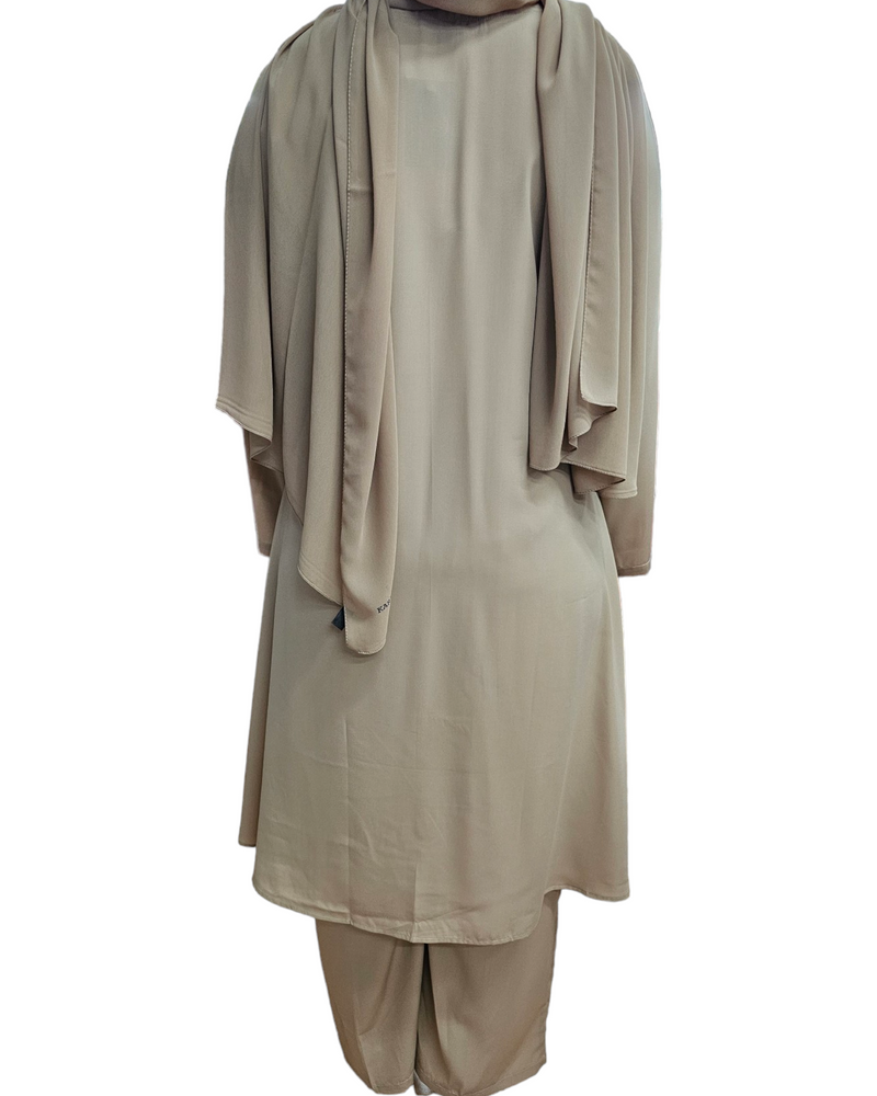 Lara Tunic & Pants Set - Beige