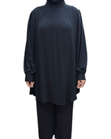 Balloon sleeve tunic Black