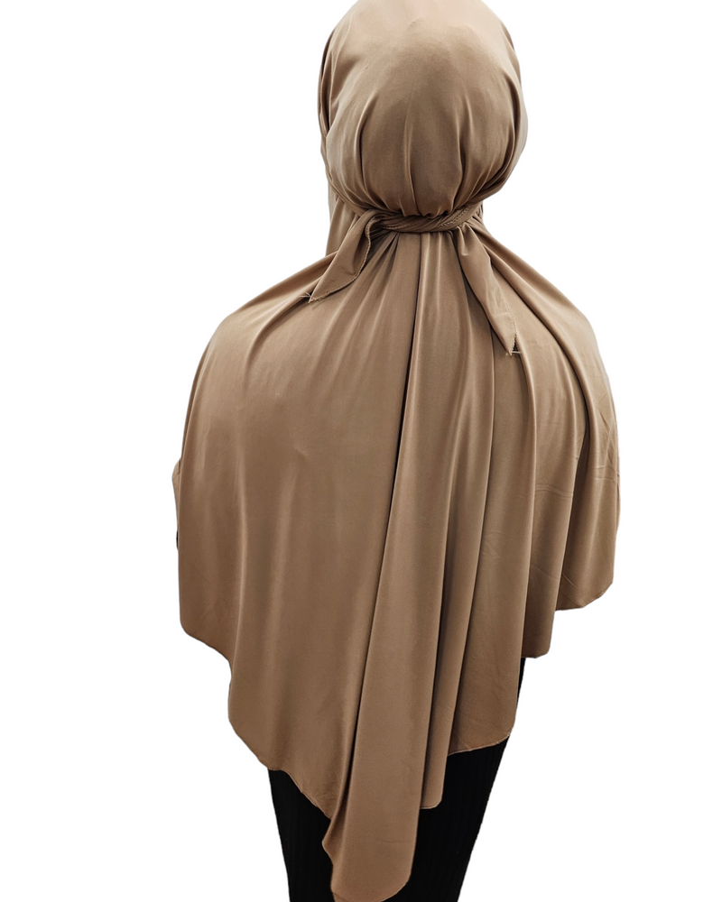 Jersey khimar camel brown