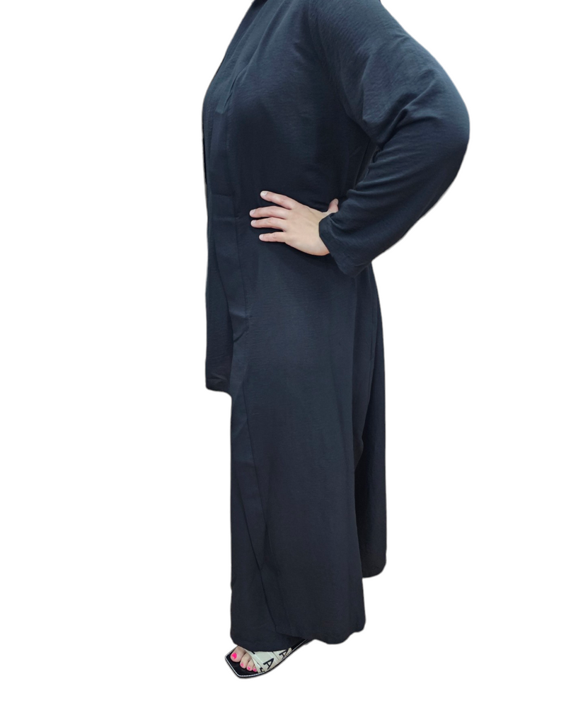 Fay 3 Piece Set Black. Top, Cape and Pants