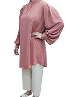 Balloon sleeve tunic Rose