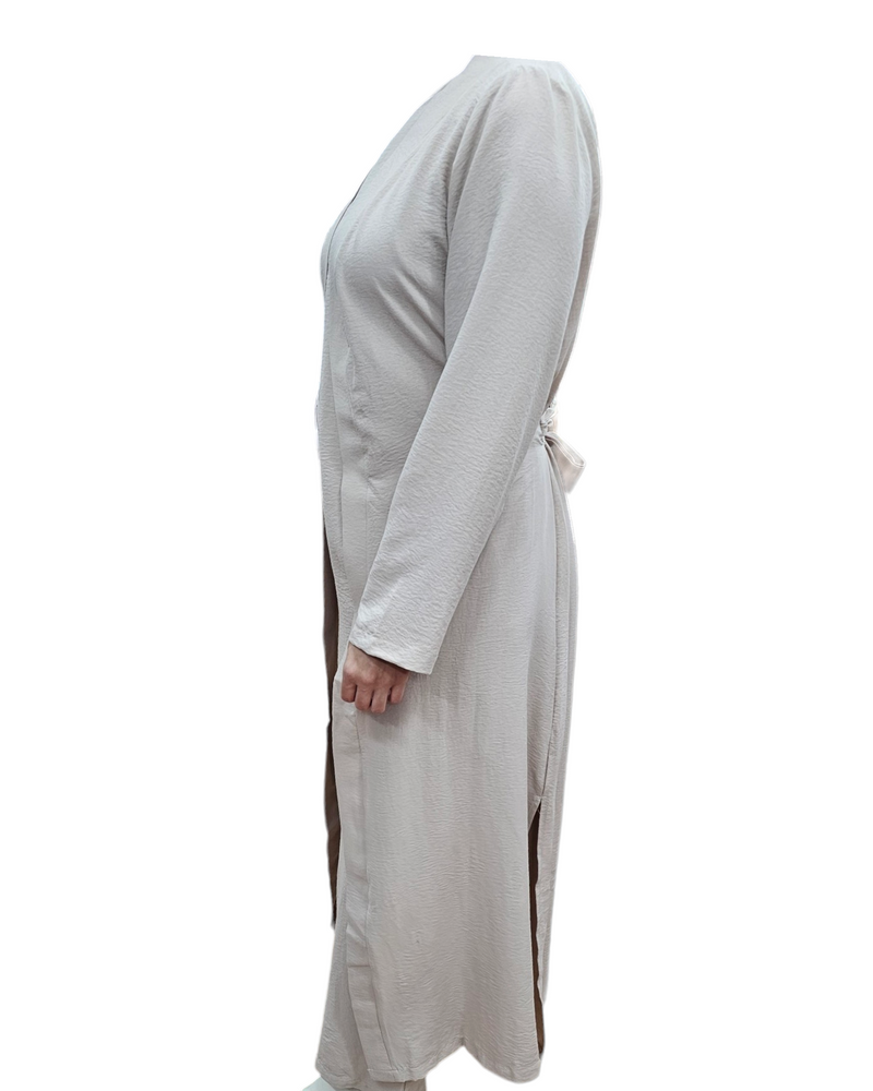 Fay Top, Pants and Cape Set Beige