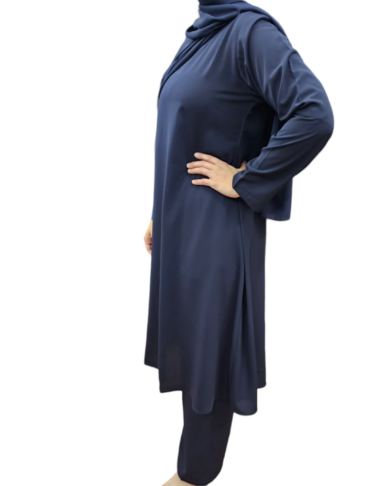 Lara Tunic & Pants Set - Navy