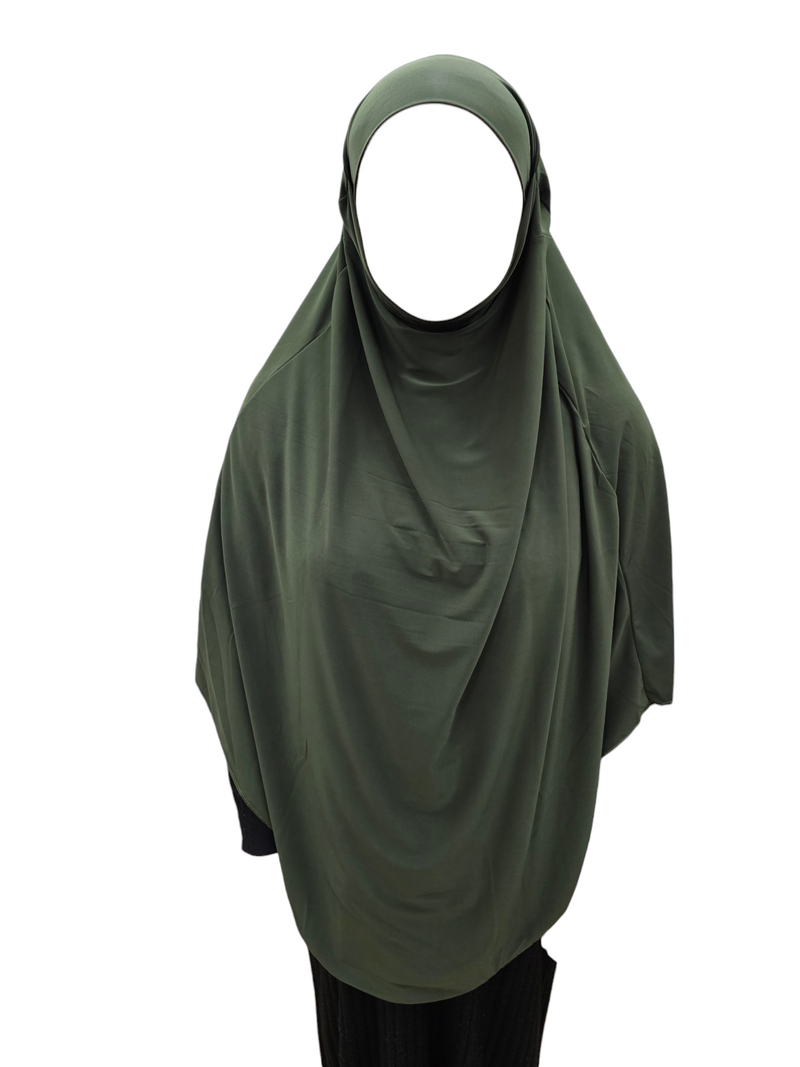 Jersey khimaar khaki green