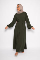 Sayyida clasic Abaya khaki green