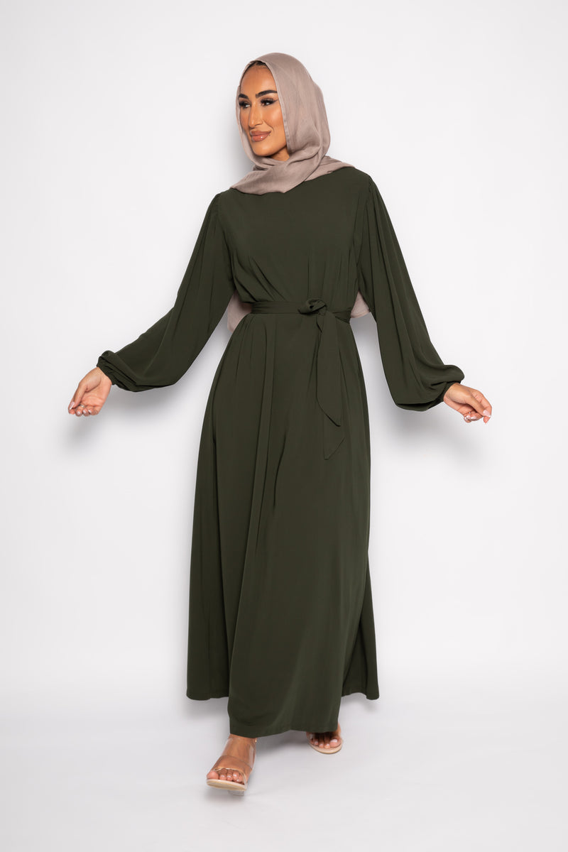 Sayyida clasic Abaya khaki green