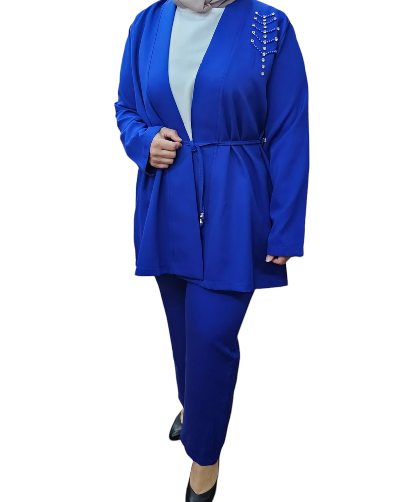 Electric blue suit sales womens