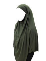 Jersey khimaar khaki green
