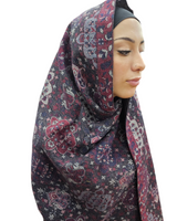 Berry pashmina look shawl