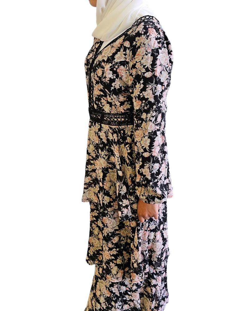 Adrianna floral maxi dress
