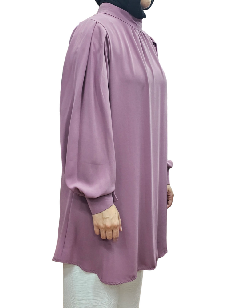 Balloon sleeve tunic Lilac