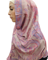 Strawberry and cream pashmina shawl hijab