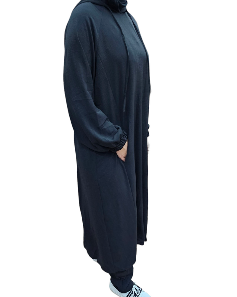 Salima Top Hoodie Set black