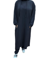 Salima Top Hoodie Set black