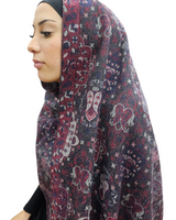Berry pashmina look shawl