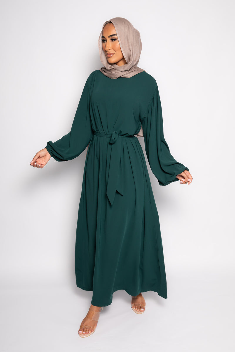 Sayyida clasic Abaya Teal green