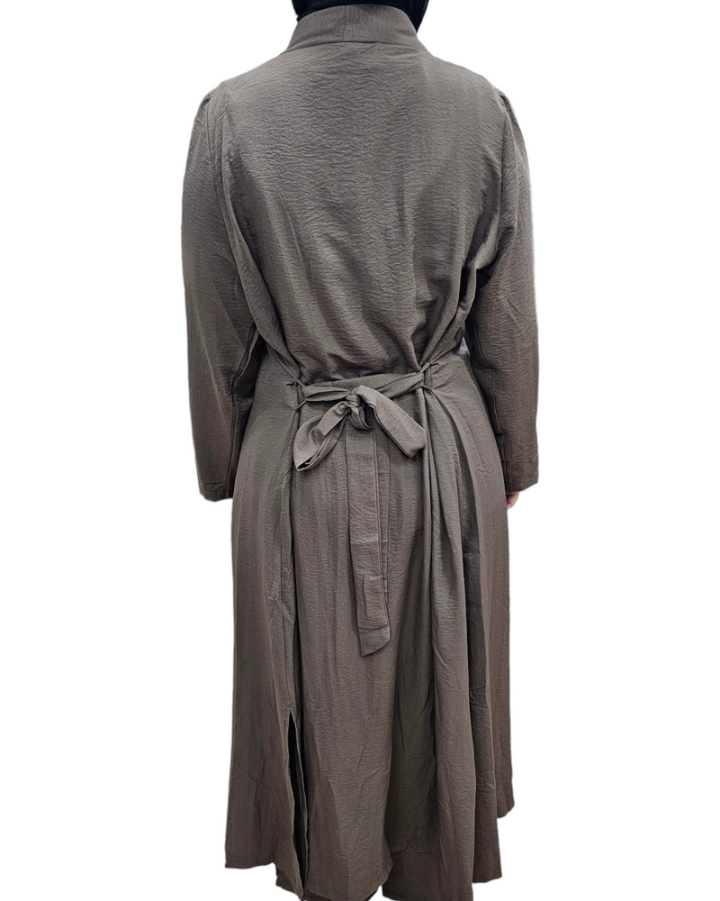 Fay 3 Piece Set. Top, Cape and Pants BROWN