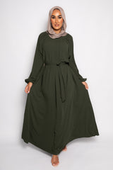 Sayyida tall Abaya khaki green