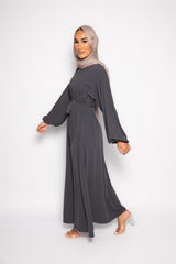 Sayyida Classic Abaya Dark grey