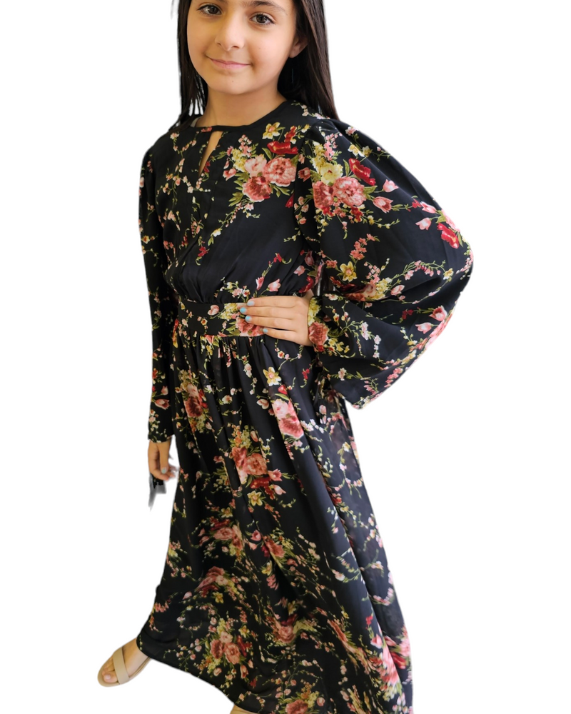 Bella floral maxi dress