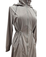 Rana lightweight jacket with hoodie stone