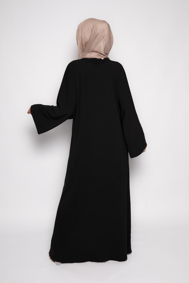 Sayyida open Abaya black