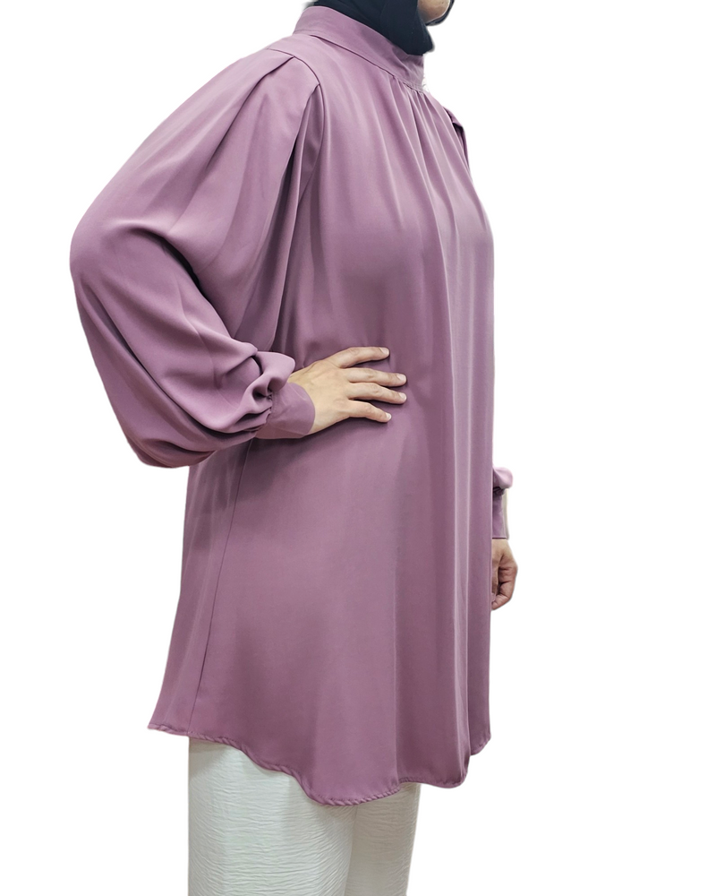 Balloon sleeve tunic Lilac
