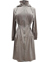 Rana lightweight jacket with hoodie stone