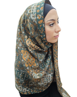 Emerald pashmina look shawl