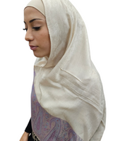 Soft cream pashmina shawl hijab