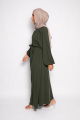 Sayyida tall Abaya khaki green