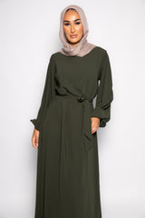 Sayyida clasic Abaya khaki green