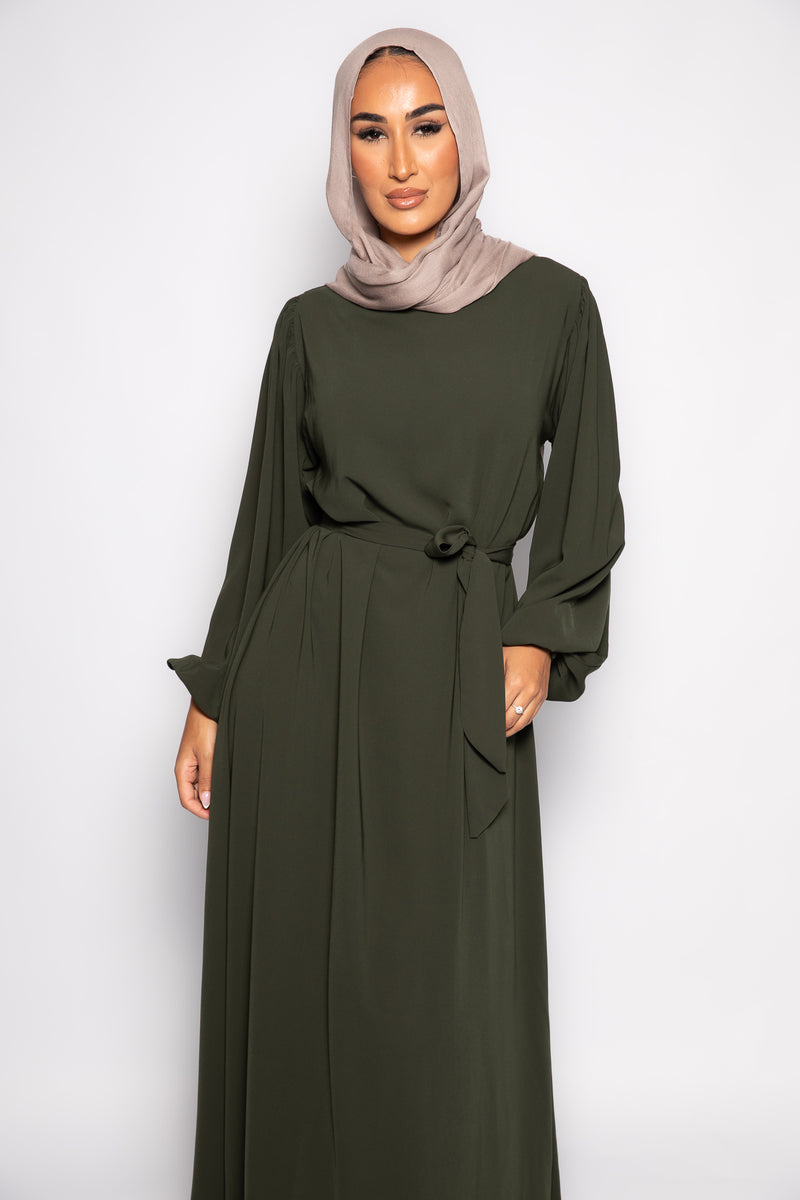 Sayyida clasic Abaya khaki green