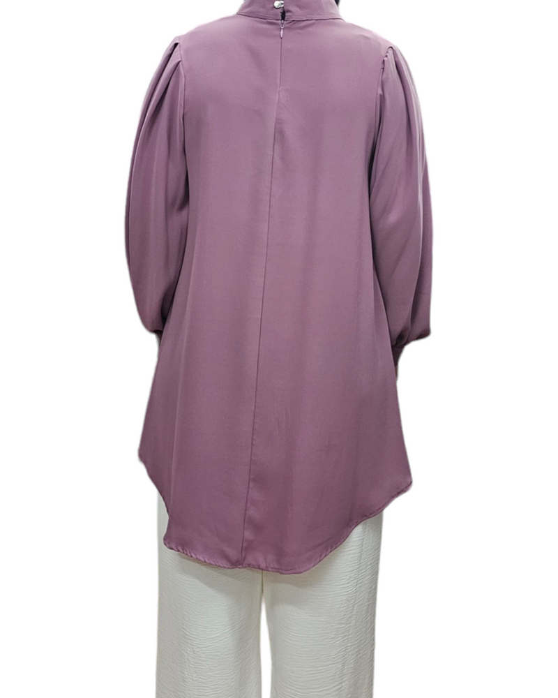 Balloon sleeve tunic Lilac