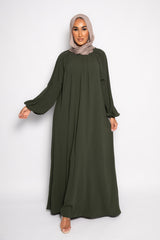 Sayyida tall Abaya khaki green