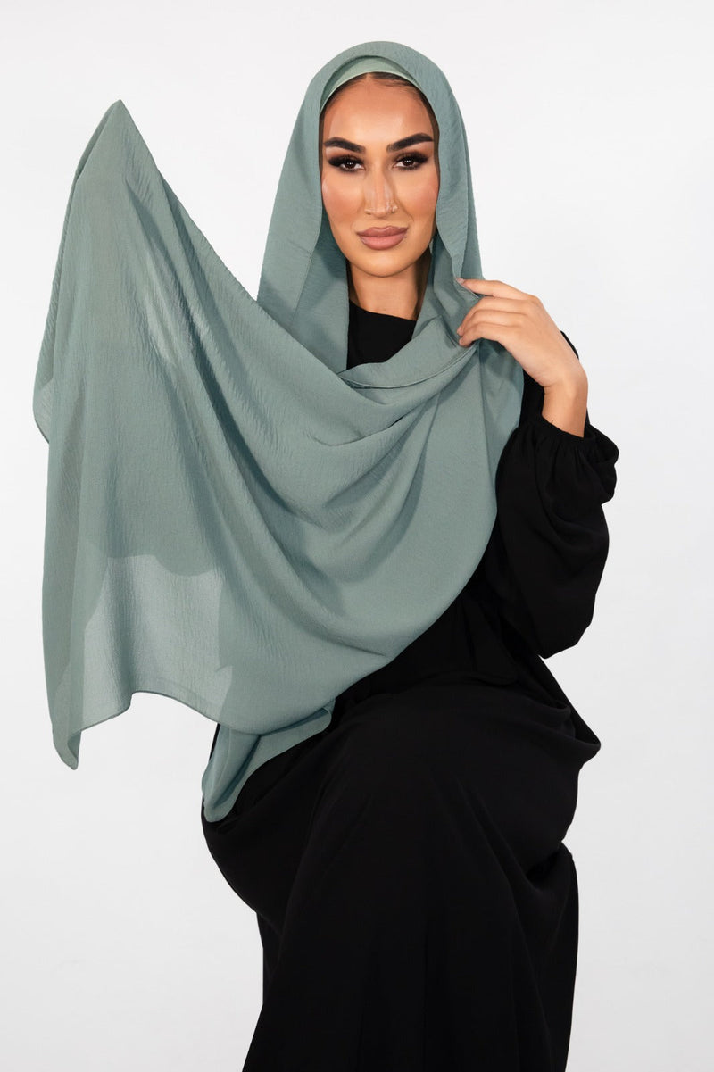 Sedef jazz shawl Teal green